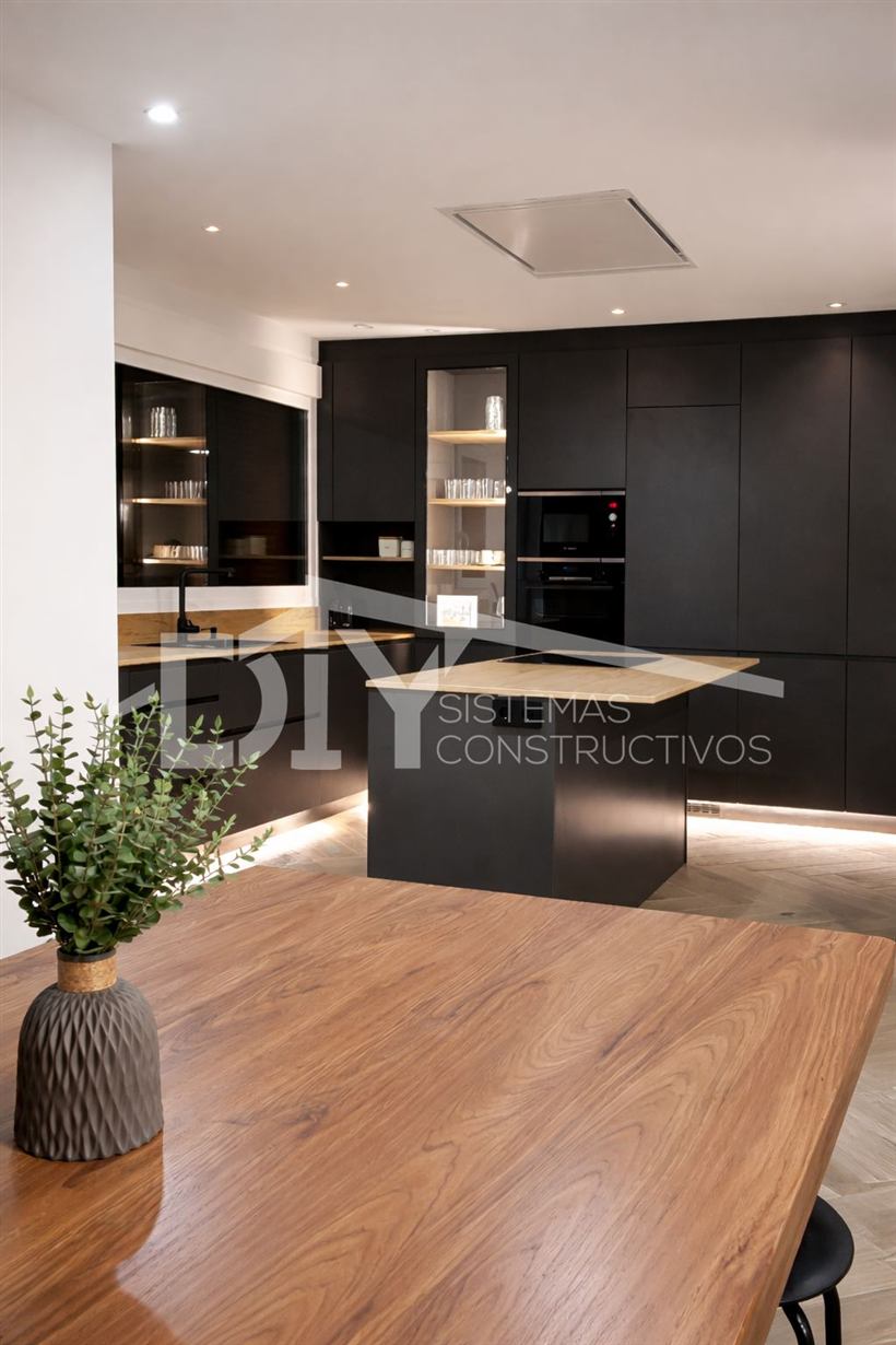 Cocina de una casa DIY